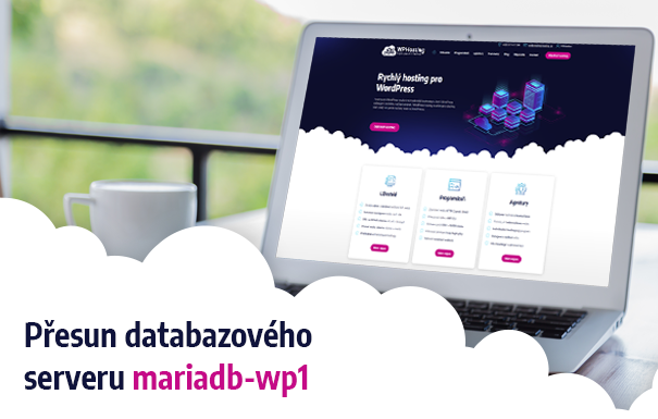 Přesun databázového serveru mariadb-wp1