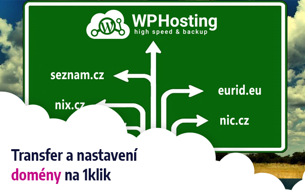 Transfer a nastavení domény na 1klik
