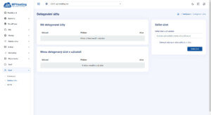 Účet - sdílení účtu