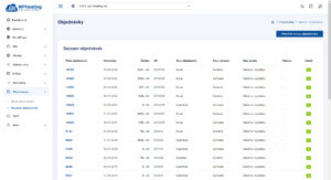 Objednavka - Seznam objednávek