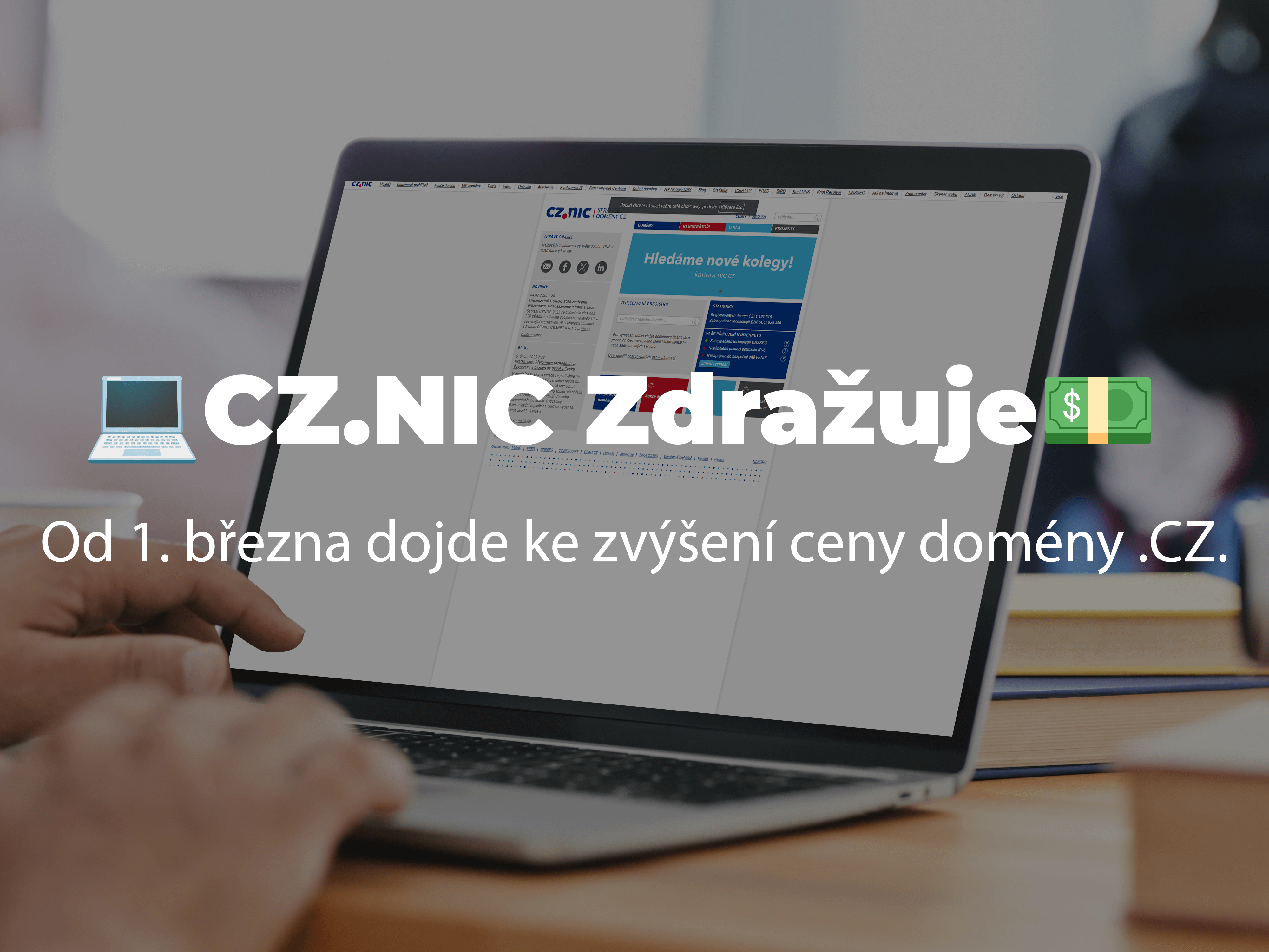 💻 Zvýšení ceny domény .CZ od 1. března 2025: Co nás čeká? 💸